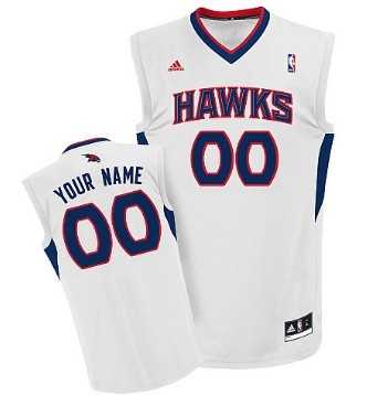 Men & Youth Customized Atlanta Hawks White Jersey->customized nba jersey->Custom Jersey